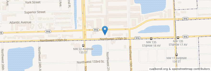 Mapa de ubicacion de Opalocka Police Mini Station en États-Unis D'Amérique, Floride, Comté De Miami-Dade.