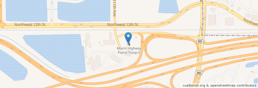 Mapa de ubicacion de Miami Highway Patrol Troop E en États-Unis D'Amérique, Floride, Comté De Miami-Dade, Sweetwater.