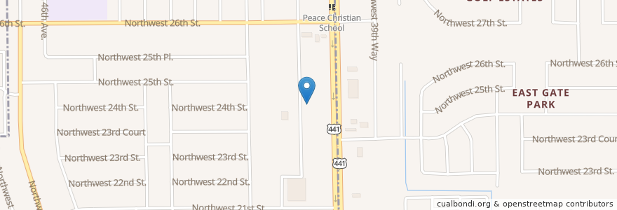 Mapa de ubicacion de Lauderhill Police Department en United States, Florida, Broward County, Lauderhill.