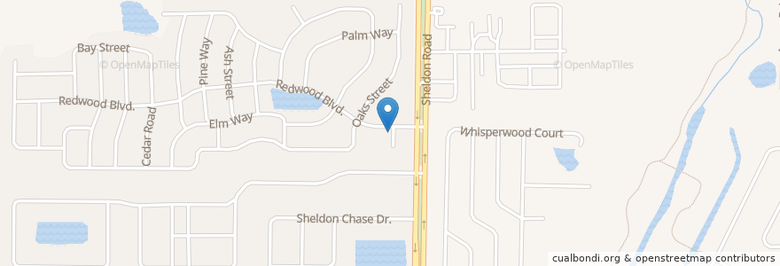 Mapa de ubicacion de Hillsborough County Sheriff's Office Community Substation Sheldon Road en États-Unis D'Amérique, Floride, Hillsborough County.