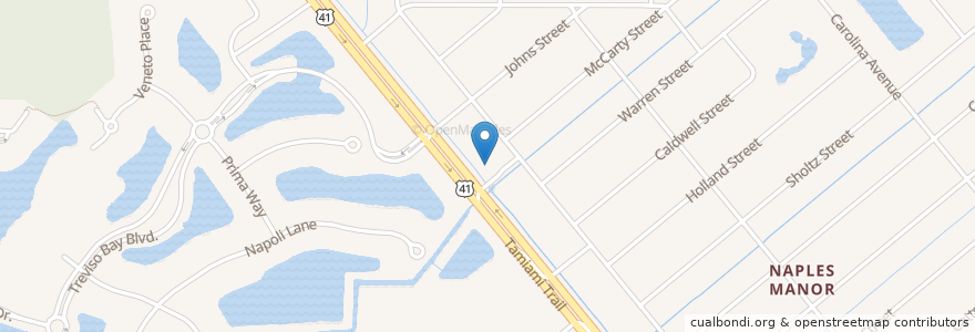 Mapa de ubicacion de Collier County Sheriff's Office East Naples Substation District 3 en Amerika Syarikat, Florida, Collier County.