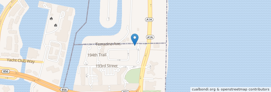Mapa de ubicacion de Golden Beach City Hall en Соединённые Штаты Америки, Флорида, Майами-Дейд.