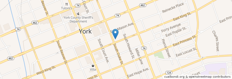 Mapa de ubicacion de Rex Laurel Fire Company Station Number 1 en United States, Pennsylvania, York.
