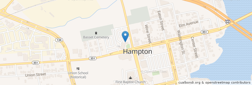 Mapa de ubicacion de Pen Tran Bus Facility en 미국, 버지니아, Hampton City, Hampton.