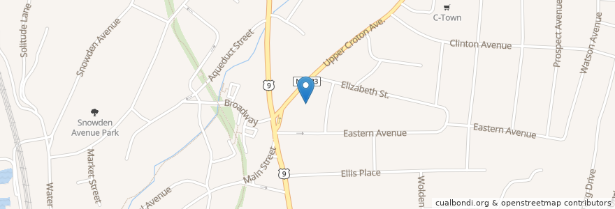 Mapa de ubicacion de Ossining Municipal Building en 美利坚合众国/美利堅合眾國, 纽约州 / 紐約州, Westchester County, Town Of Ossining, Ossining.