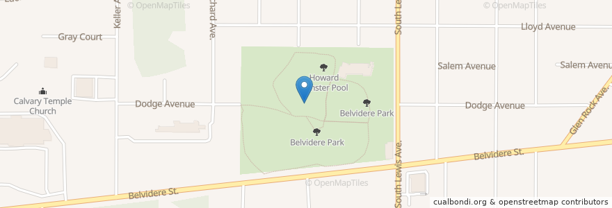 Mapa de ubicacion de Corrine Rose Administrative Center en Amerika Birleşik Devletleri, Illinois, Waukegan.