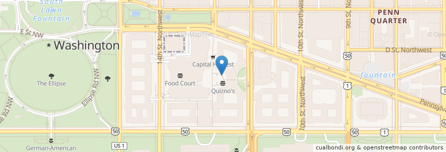 Mapa de ubicacion de Market 2 Market en Estados Unidos Da América, Washington, D.C., Washington.