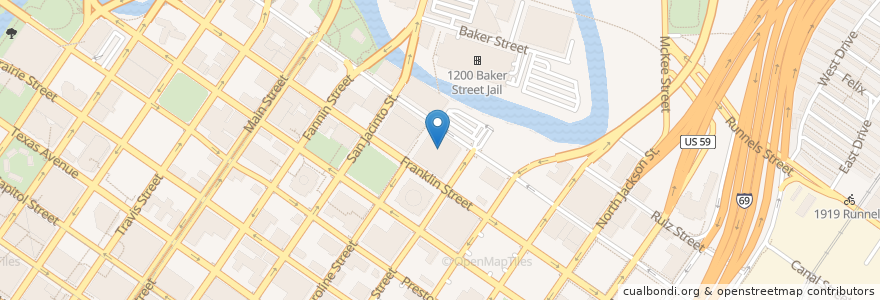 Mapa de ubicacion de Harris County Sheriff's Office en ایالات متحده آمریکا, تگزاس, Houston, Harris County.