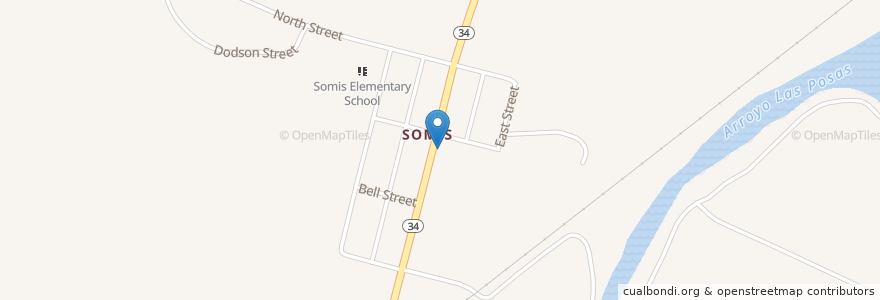 Mapa de ubicacion de Somis Fire Station en Estados Unidos Da América, Califórnia, Ventura County.