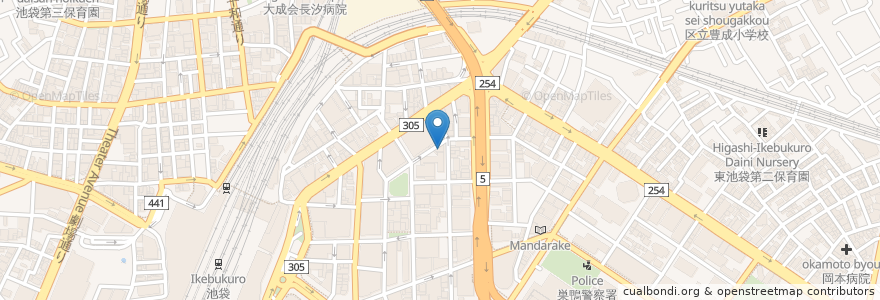 Mapa de ubicacion de カフェ・ベローチェ en Japonya, 東京都, 豊島区.