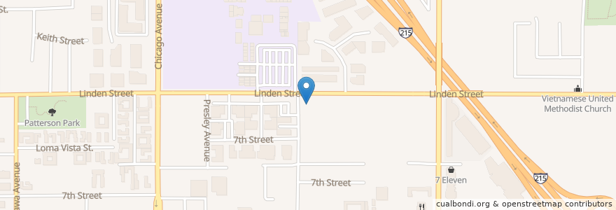 Mapa de ubicacion de Riverside Fire Department Station #4 en Amerika Syarikat, California, Riverside County, Riverside.