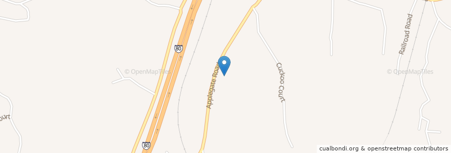 Mapa de ubicacion de Applegate Branch Auburn-Placer County Library en United States, California, Placer County.