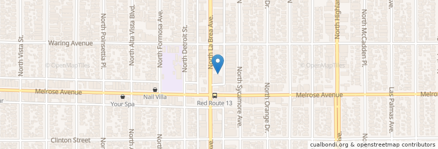 Mapa de ubicacion de John C Fremont Branch Los Angeles Public Library en Stati Uniti D'America, California, Los Angeles County, Los Angeles.