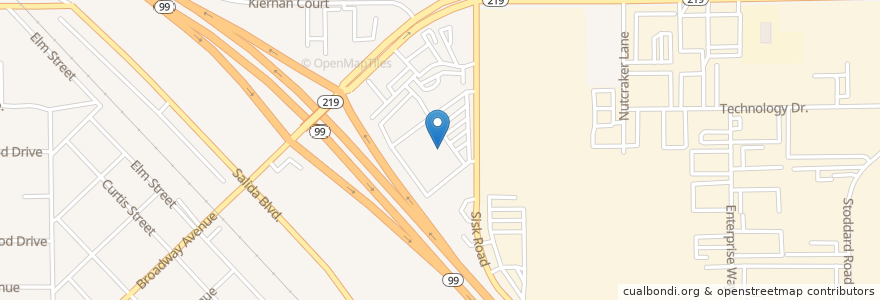 Mapa de ubicacion de Salida Branch Stanislaus County Free Library en United States, California, Stanislaus County.