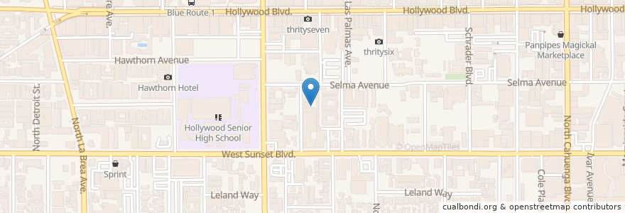 Mapa de ubicacion de Stages Trilingual Theater en Estados Unidos De América, California, Los Angeles County, Los Ángeles.