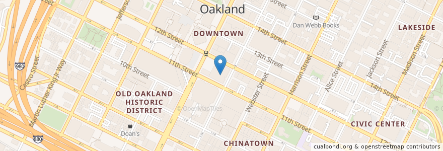 Mapa de ubicacion de University of California System Administration Central Office en United States, California, Alameda County, Oakland.