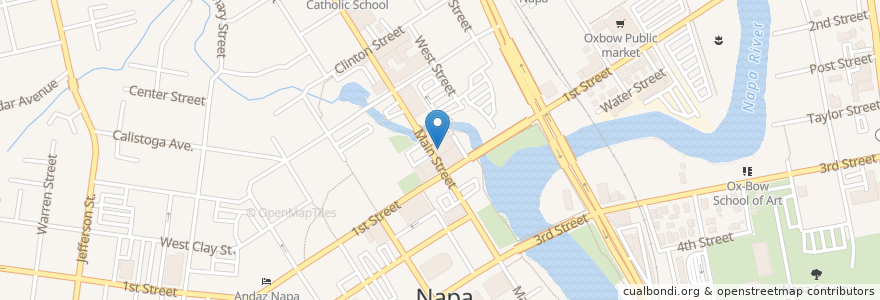 Mapa de ubicacion de Napa Opera House en 美利坚合众国/美利堅合眾國, 加利福尼亚州/加利福尼亞州, Napa County, Napa.