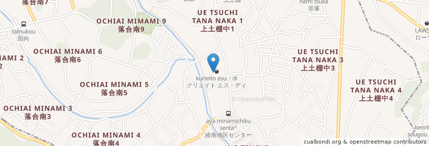 Mapa de ubicacion de クリエイトSD en ژاپن, 神奈川県, 綾瀬市.