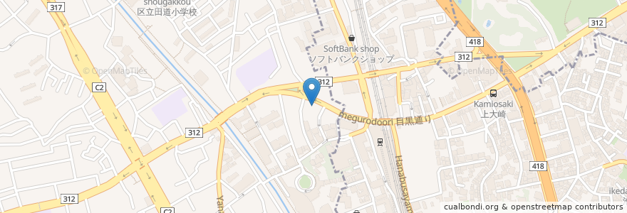 Mapa de ubicacion de カフェ・ベローチェ en Japonya, 東京都, 品川区.
