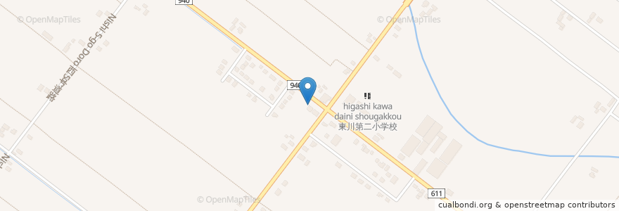 Mapa de ubicacion de 東川北郵便局 en Giappone, Prefettura Di Hokkaidō, Sottoprefettura Di Kamikawa, 上川郡(石狩国), 東川町.