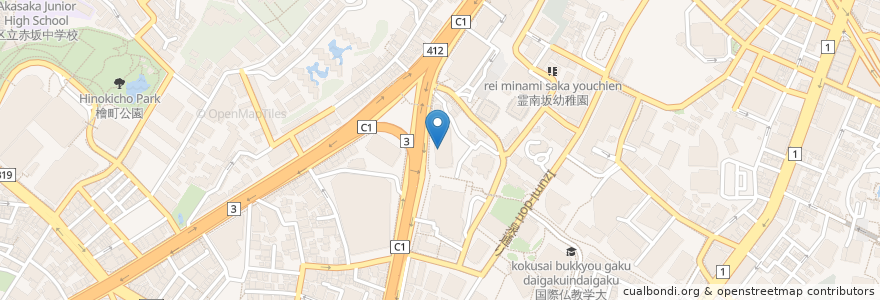 Mapa de ubicacion de 格之進 Tokyo en Japão, Tóquio, 港区.