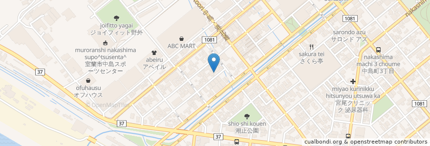 Mapa de ubicacion de 安兵衛 en Giappone, Prefettura Di Hokkaidō, Sottoprefettura Di Iburi, 室蘭市.