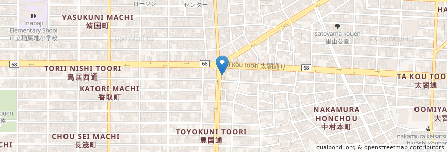 Mapa de ubicacion de 安田内科 en Japan, Präfektur Aichi, 名古屋市, 中村区.