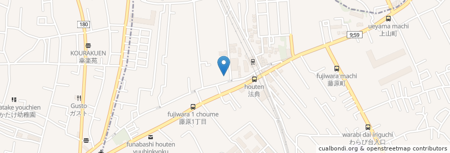 Mapa de ubicacion de タイムズパーク24 en اليابان, 千葉県, 市川市, 船橋市.