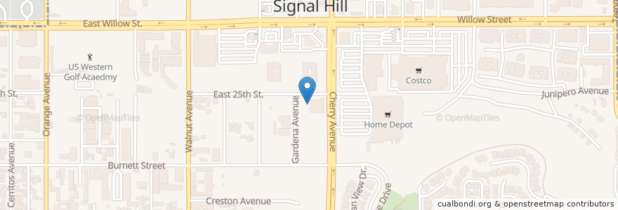 Mapa de ubicacion de eVgo en Amerika Syarikat, California, Los Angeles County, Long Beach, Signal Hill.