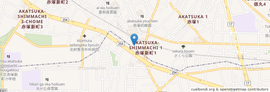 Mapa de ubicacion de 東京ラーメン大番 en Japão, Tóquio, 練馬区.