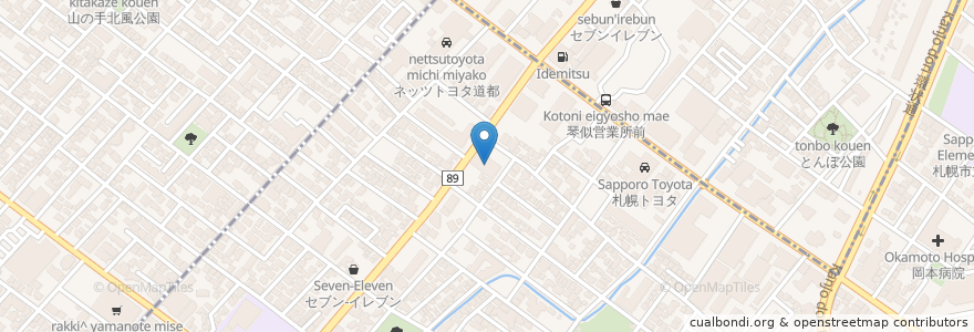 Mapa de ubicacion de サツドラ en Giappone, Prefettura Di Hokkaidō, 石狩振興局, 札幌市, 中央区.