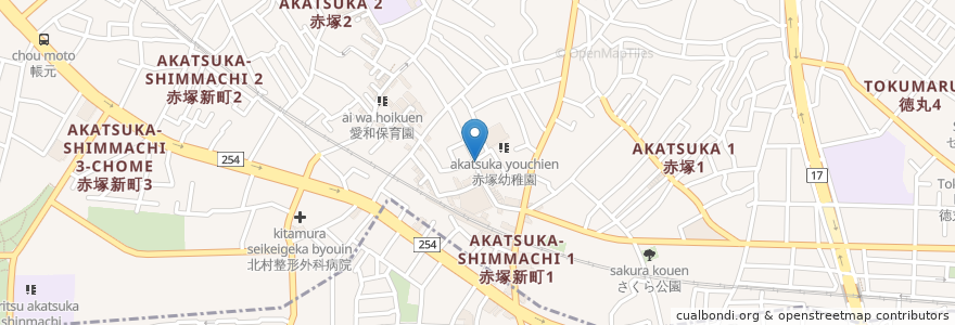 Mapa de ubicacion de みりおんバンブー en Japan, 東京都, 練馬区.