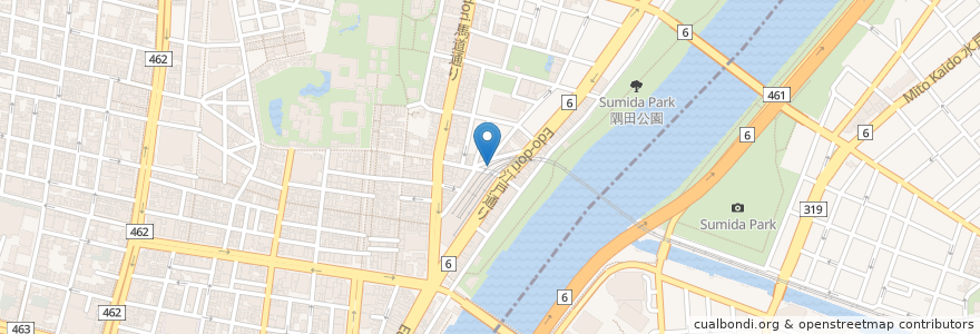Mapa de ubicacion de モスバーガー en 日本, 東京都, 台東区.
