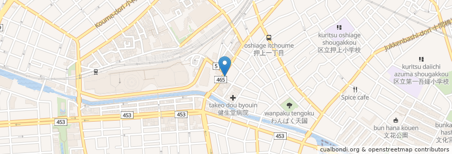 Mapa de ubicacion de モスバーガー en Japon, Tokyo, 墨田区.