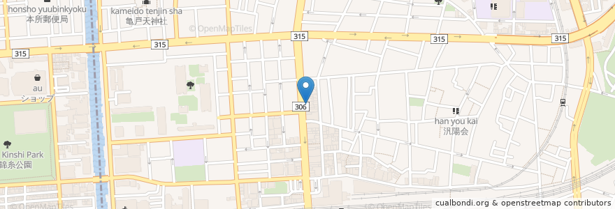 Mapa de ubicacion de モスバーガー en Япония, Токио, Кото.