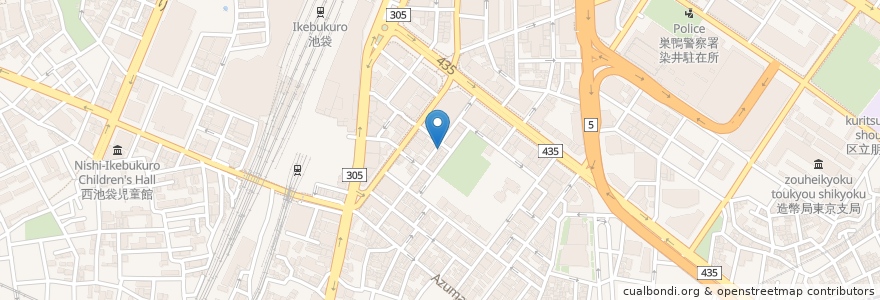 Mapa de ubicacion de Dining KURO en Japan, 東京都, 豊島区.