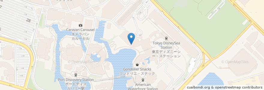 Mapa de ubicacion de カフェ・ポルトフィーノ en Japon, Préfecture De Chiba, 浦安市.