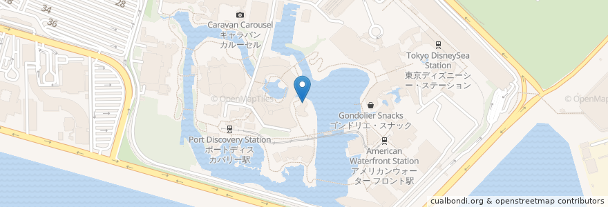 Mapa de ubicacion de マゼランズ・ラウンジ en Japão, 千葉県, 浦安市.