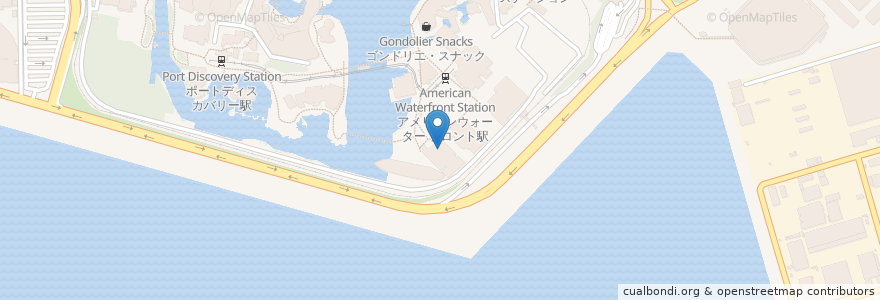 Mapa de ubicacion de ドッグサイドダイナー en Giappone, Prefettura Di Chiba, 浦安市.