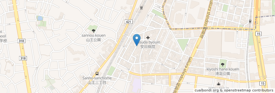 Mapa de ubicacion de モスバーガー en Japon, Tokyo, 大田区.