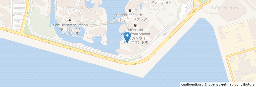 Mapa de ubicacion de パパダキス・フレッシュフルーツ en Japon, Préfecture De Chiba, 浦安市.