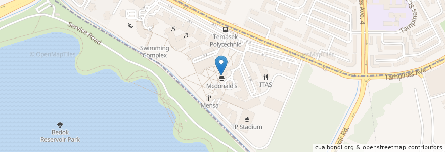 Mapa de ubicacion de Subway en Singapura, Southeast.