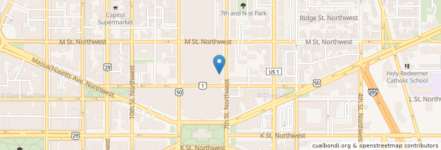 Mapa de ubicacion de Sbarro en Amerika Syarikat, Washington, D.C., Washington.