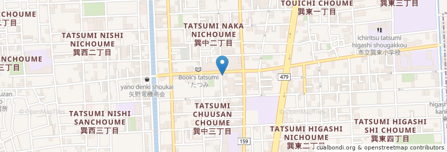 Mapa de ubicacion de ビカシュー en ژاپن, 大阪府, 大阪市, 生野区.