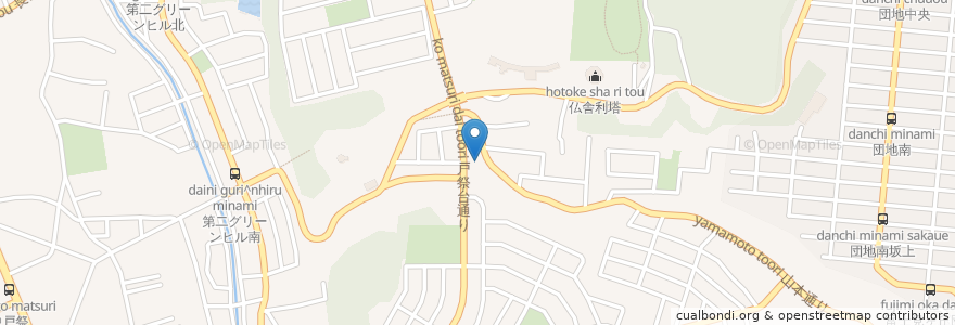 Mapa de ubicacion de 青葉台クリニック en 일본, 도치기현, 宇都宮市.