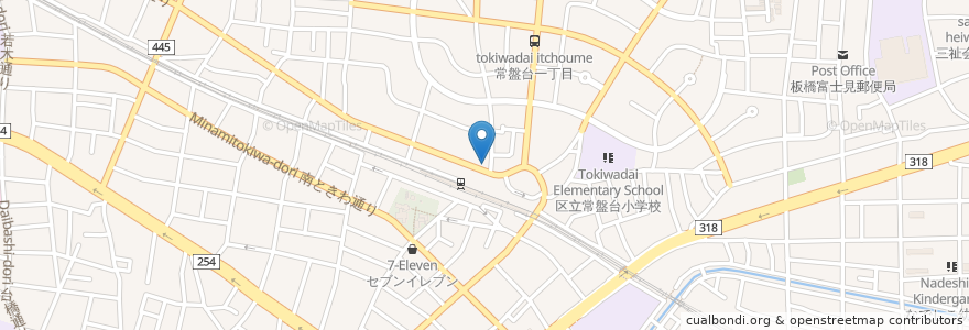 Mapa de ubicacion de モスバーガー en Japan, 東京都, 板橋区.