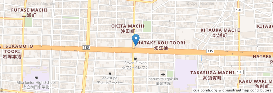 Mapa de ubicacion de Carenex en 日本, 愛知県, 名古屋市, 中村区.