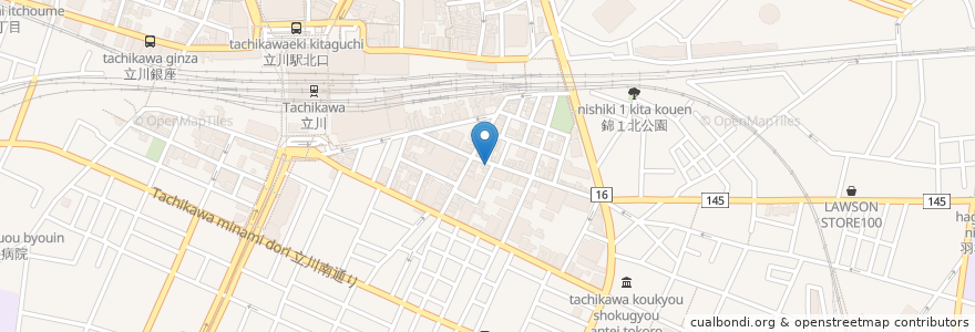 Mapa de ubicacion de ささやま en Japon, Tokyo, 立川市.