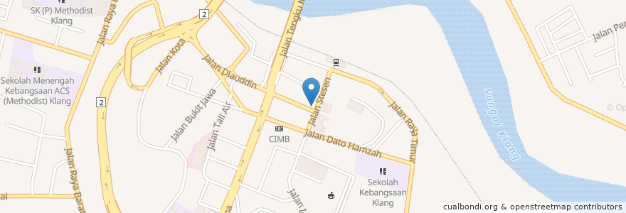 Mapa de ubicacion de RHB Bank en Malesia, Selangor, Majlis Perbandaran Klang.