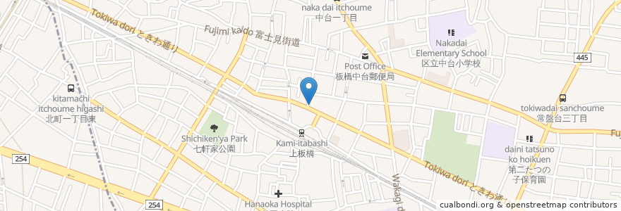 Mapa de ubicacion de モスバーガー en Япония, Токио, Итабаси.